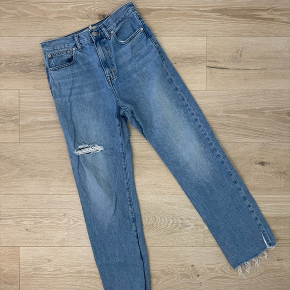 Madewell Denim - Madewell Women's Straight Leg Jeans - Light Blue